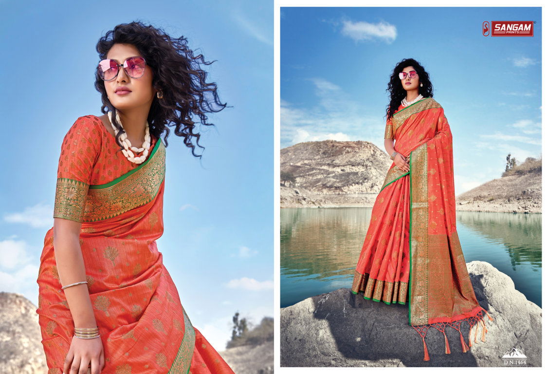 Sangam Kahira Silk Fancy Designer Festive Wear Banarasi Silk Saree Collection
